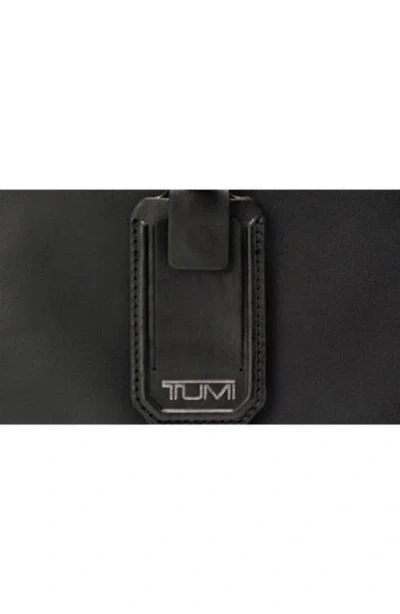 Tumi Harrison Gregory Leather Sling Bag In Black Bombe