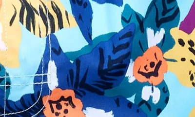 Sundek 7 Floral Boardshorts In Blue Multi