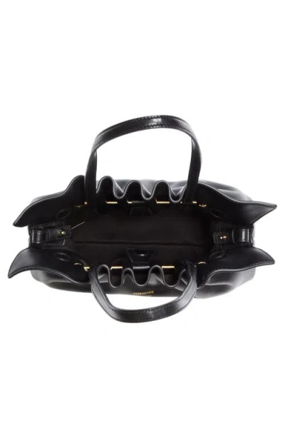 Ferragamo Women's Soft-bag Small Leather In Nero
