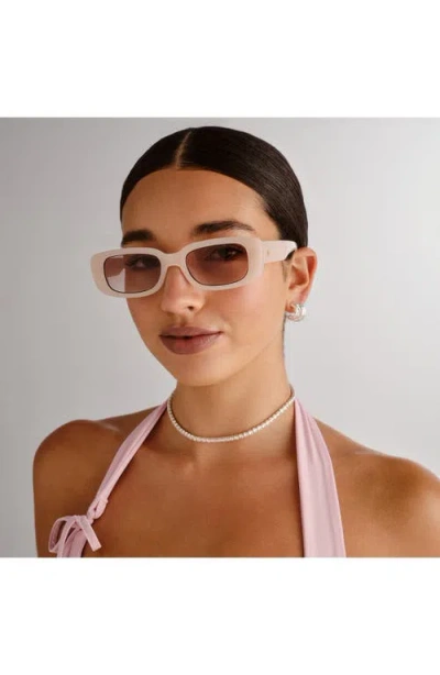 Aire Ceres 51mm Rectangular Sunglasses In Brown