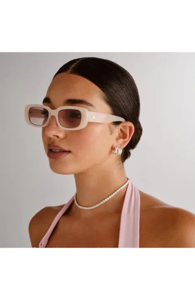 Aire Ceres 51mm Rectangular Sunglasses In Brown