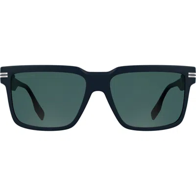 Canada Goose 59mm Modified Rectangular Sunglasses In Matte Blue