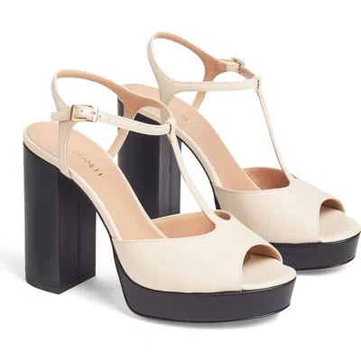 Lk Bennett Lorna T-strap Platform Sandal In Multi White