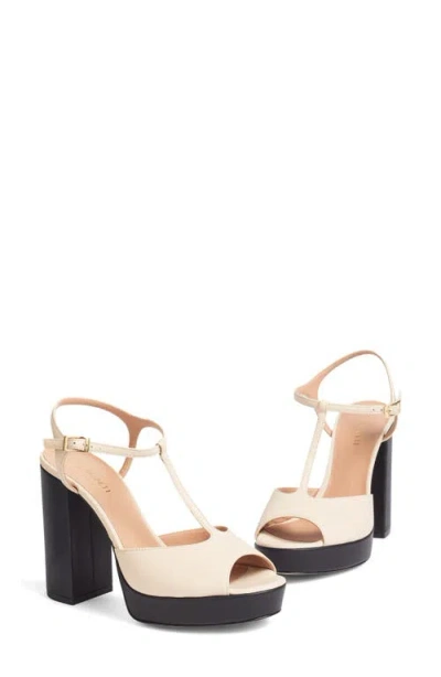 Lk Bennett Lorna T-strap Platform Sandal In Multi White