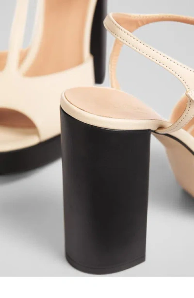 Lk Bennett Lorna T-strap Platform Sandal In Multi White