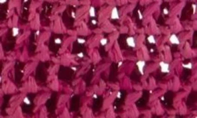 Chloé Chloe Women Fuchsia Raffia Estate Banana Shopping Bag In Pink