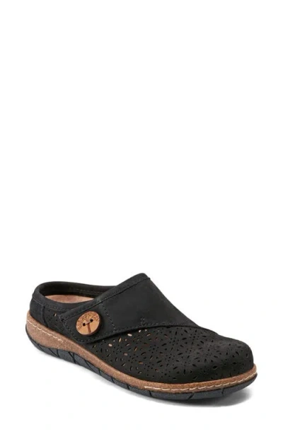 Earth Ezra 2 Womens Slip On Comfy Clogs In Black