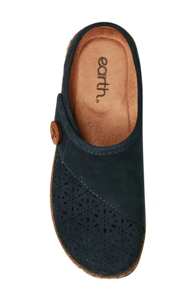 Earth Women's Erinn Cutout Slip-on Clogs In Dark Blue