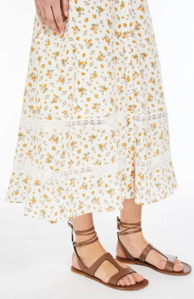 Weekend Max Mara Woman Midi Dress Ivory Size 6 Silk In White