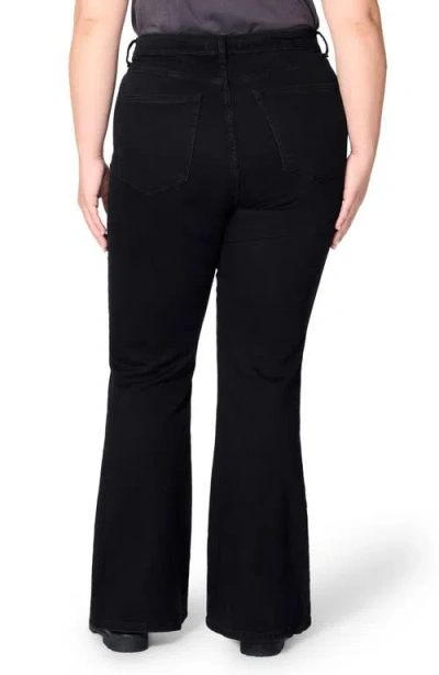 Warp & Weft Mia Plus High Rise Flare In Well