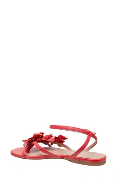 Linea Paolo Lucia Ankle Strap Sandal In True Red