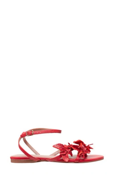 Linea Paolo Lucia Ankle Strap Sandal In True Red