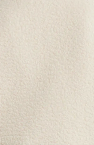 Halfdays Chapelle Water Repellent Fleece Jacket In Oatmilk