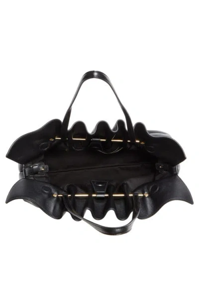 Ferragamo Medium Gancio Piercing Soft Leather Shoulder Bag In Nero