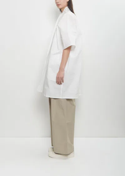 Sofie D'hoore Cotton Bremen Long Overshirt In Off White