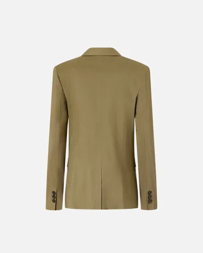Pinko Military Green 'equilibrato' Blazer In Military Olive Green