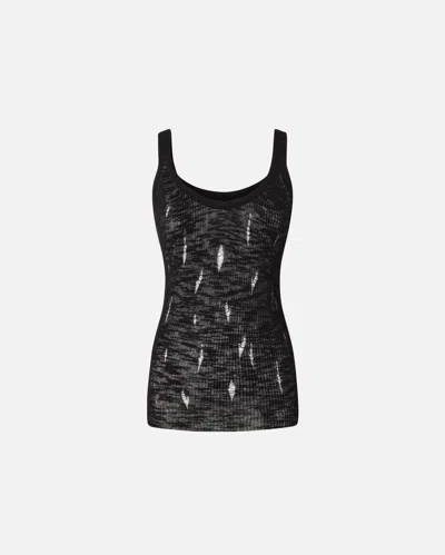 Pinko Sergio Tank Top In Limo Black
