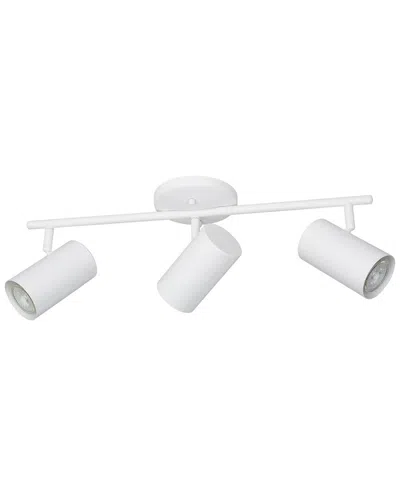 Eglo Calloway 3 Light Fixed Track Light With White Finish & White Lamp Heads
