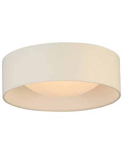 Eglo Orme Integrated Led 12 Ceiling Light With White Fabric Shade & White Acrylic Diffuser