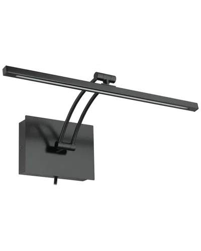 Eglo Doreen 1 Light Integrated Led Picture Light With Matte Black Finish & Clear Diffuser