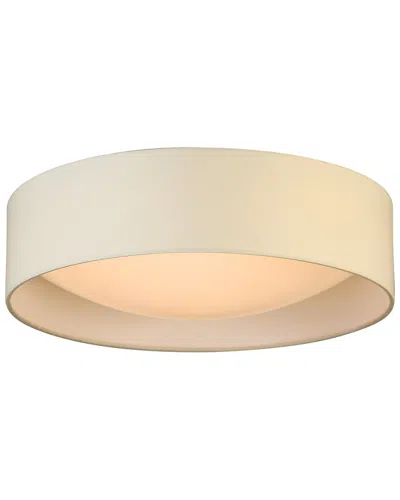 Eglo Orme Integrated Led 16 Ceiling Light With White Fabric Shade & White Acrylic Diffuser