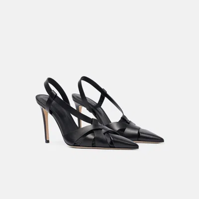 Scarosso 85mm Athena Strappy Pumps In Black