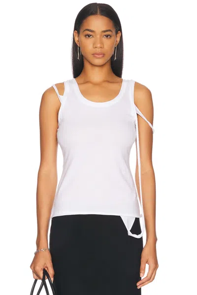 Helmut Lang Strap Tank In Optic White