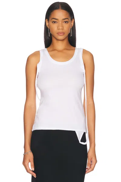 Helmut Lang Strap Tank In Optic White