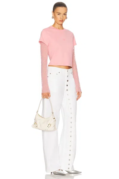 Givenchy Beige Textured Handbag With Gold-tone Hardware In Ivory