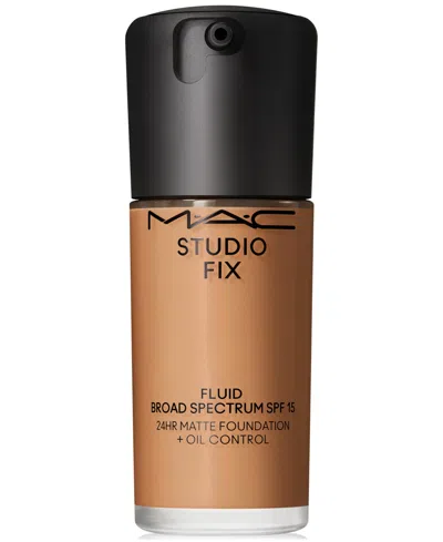 Mac Studio Fix Fluid Spf 15 24hr Matte Foundation + Oil Control, 1 Oz. In Nc45.5 (tanned Bronze With Neutral Under