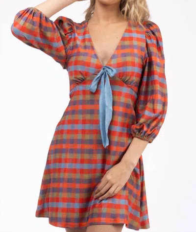 Smith & Quinn Darling Dress In Campers Check In Multi