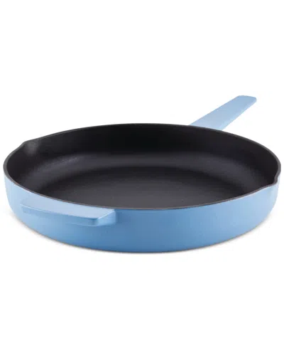 Kitchenaid Anolon 12 Open Cast Iron Skillet In Blue Velvet