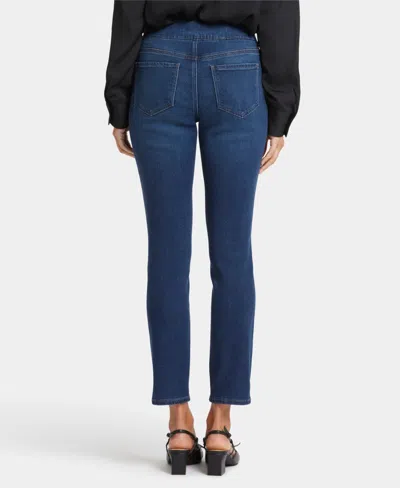 Nydj Side Slit Pull-on Skinny Jeans In Wellspring