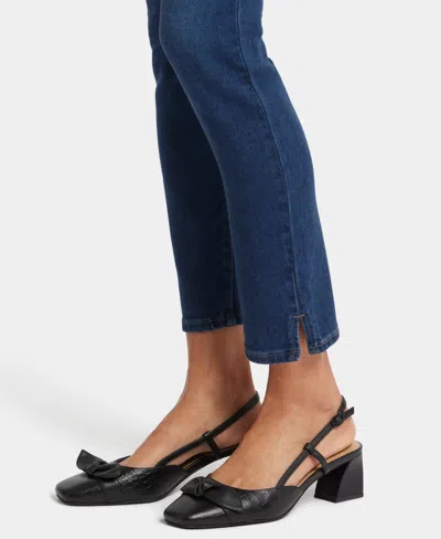 Nydj Side Slit Pull-on Skinny Jeans In Wellspring