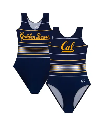 Gk Elite Big Girls Navy Cal Bears Elite Spirit Leotard In Navy