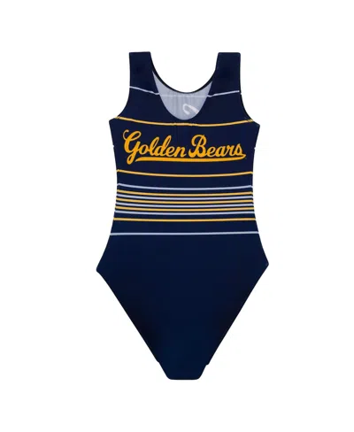 Gk Elite Big Girls Navy Cal Bears Elite Spirit Leotard In Navy