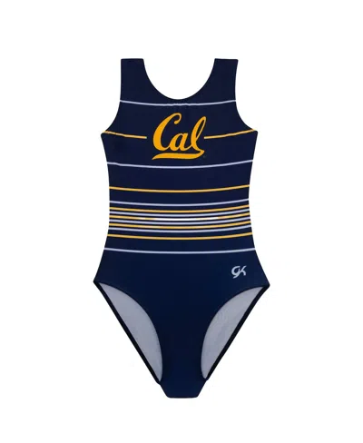 Gk Elite Big Girls Navy Cal Bears Elite Spirit Leotard In Navy