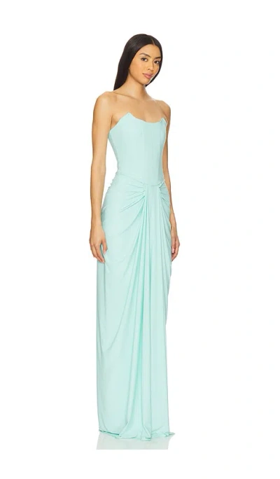 Deme By Gabriella X Revolve Pearl Gown In Mint