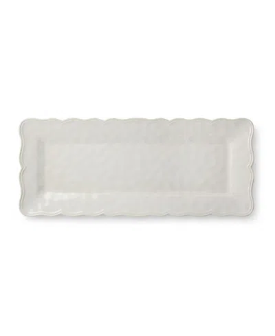 Certified International Isabella Crackle Melamine Platters, Set Of 2 In Cream