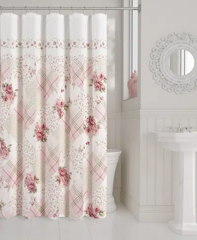 Royal Court Bungalow Shower Curtain, 70" X 72" In Rose