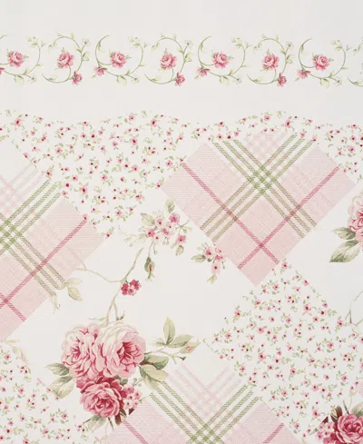 Royal Court Bungalow Shower Curtain, 70" X 72" In Rose