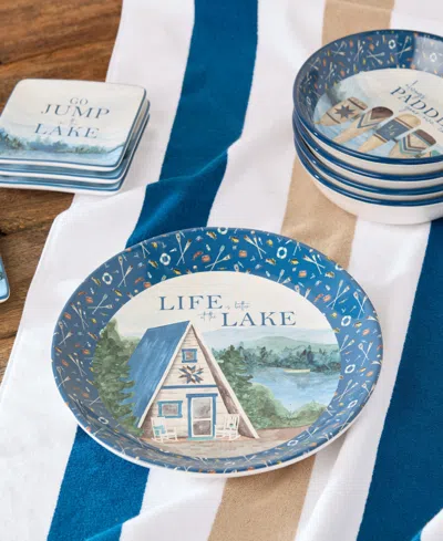 Certified International Wake At The Lake Round Platter In Miscellaneous