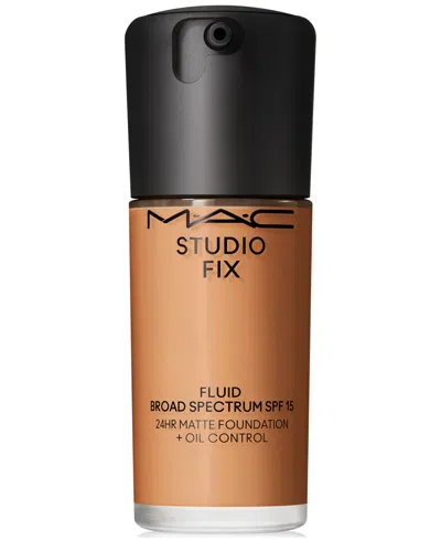 Mac Studio Fix Fluid Spf 15 24hr Matte Foundation + Oil Control, 1 Oz. In Nc45 (bronze With Golden Undertone For D