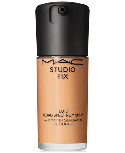 Mac Studio Fix Fluid Spf 15 24hr Matte Foundation + Oil Control, 1 Oz. In Nc40 (medium Beige With Golden Peach Und