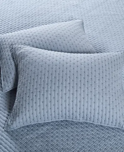 Levtex Cross Stitch Stitching 2-pc. Quilt Set, Twin/twin Xl In Chambray