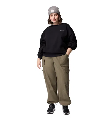 Columbia Women's Aldermore Crewneck Long-sleeve Sweatshirt In Black