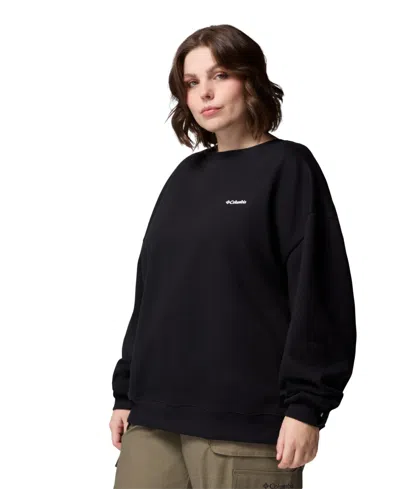 Columbia Women's Aldermore Crewneck Long-sleeve Sweatshirt In Black