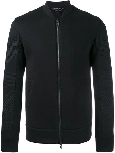 Helmut Lang Panelled Sleeve Bomber Jacket In Black