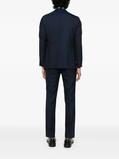 Boglioli Double-breasted Suit In Blue