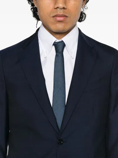 Boglioli Double-breasted Suit In Blue